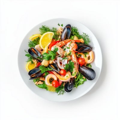 Фирменное блюдо Морской гриль прованс - купить в Верхних Тарханах